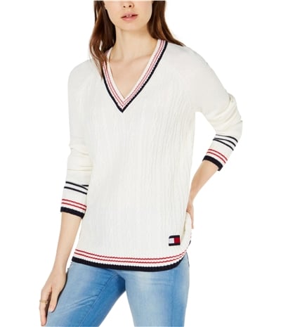 Tommy Hilfiger Womens Cable Knit Sweater, TW2
