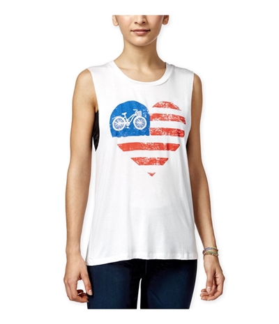Miss Chievous Womens American Flag Bike Tank Top