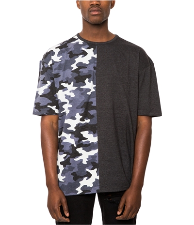 Jaywalker Mens Spliced Oversized Basic T-Shirt