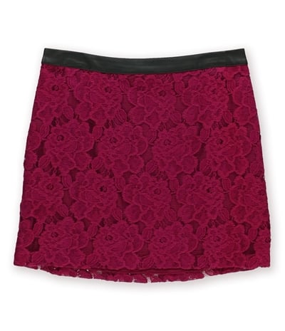 Kensie Womens Lace Overlay Mini Skirt