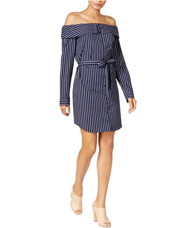 Kensie Womens Striped Mini Dress, TW1