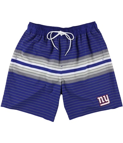 Nfl Mens New York Giants Striped Swim Bottom Trunks