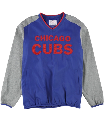 G-Iii Sports Mens Chicago Cubs Side Zip Sweatshirt, TW2