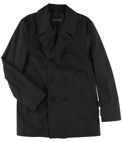 Ralph Lauren Mens Double-Breas Raincoat