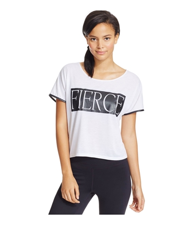 Material Girl Womens Fierce Crisscross Graphic T-Shirt
