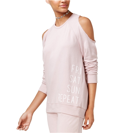 Material Girl Womens Fri Sat Sun Repeat Sweatshirt