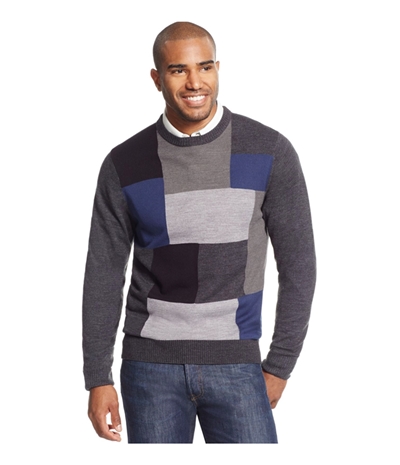 Tricots St Raphael Mens Patchwork Puzzle Pullover Sweater