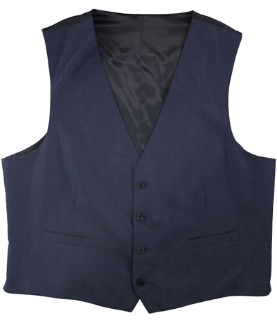 Calvin Klein Mens Solid Four Button Vest, TW1