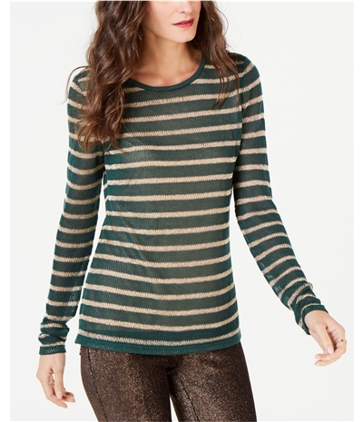 Michael Kors Womens Metallic Stripe Pullover Sweater, TW2