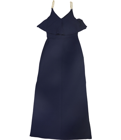 Michael Kors Womens Chain Strap Maxi Dress
