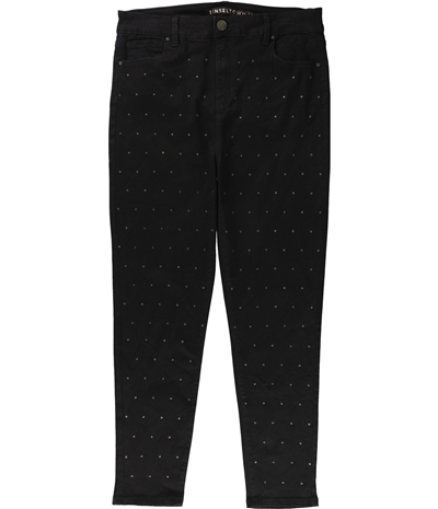 Tinseltown Womens Studded Skinny Fit Jeans