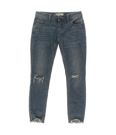 Free People Womens Ripped Cropped Jeans