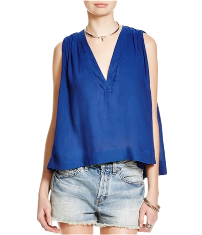 Free People Womens Darcy Super V Knit Blouse