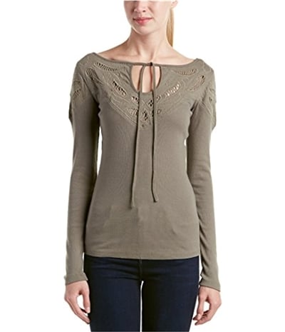 Free People Womens Crochet Pullover Blouse, TW2