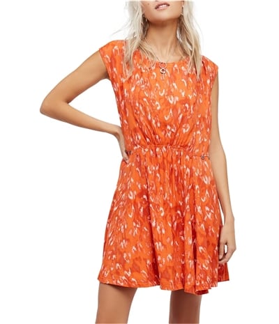 Free People Womens Fake Love Printed Mini Dress