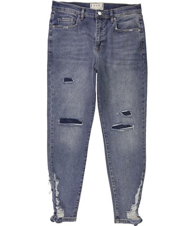 Free People Womens About A Girl Distressed Stretch Jeans
