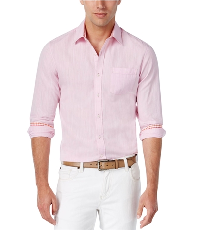 Weatherproof Mens Textured Button Up Shirt
