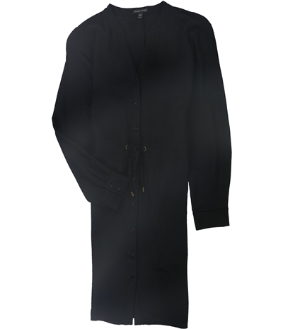 Eileen Fisher Womens Drawstring Waist Shirt Dress, TW1