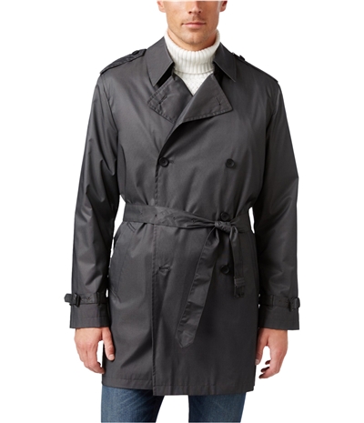 Kenneth Cole Mens Ridge Microdot Raincoat