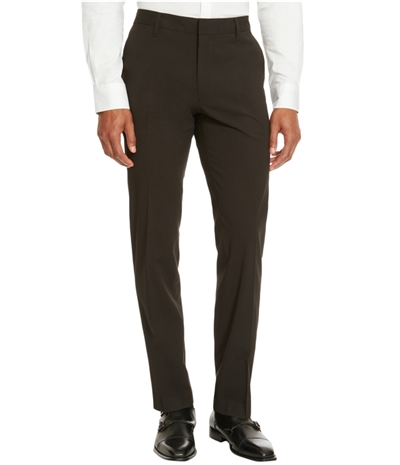 Kenneth Cole Mens Solid Slim Fit Casual Trouser Pants