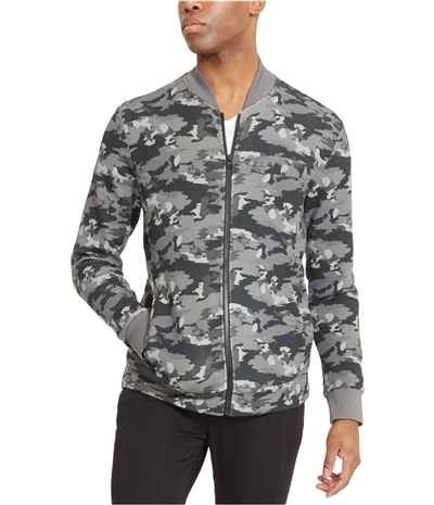 Kenneth Cole Mens Stretch Camo Bomber Jacket