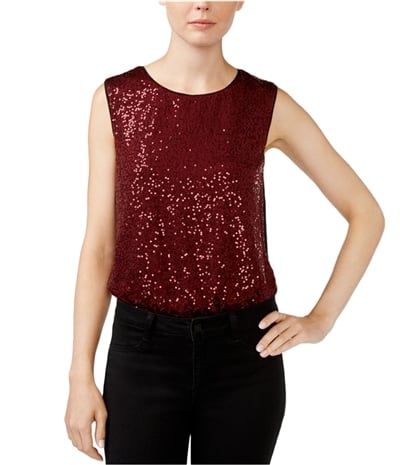 Rachel Roy Womens Sequined Bodysuit Jumpsuit