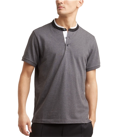 Kenneth Cole Mens Knit Henley Shirt