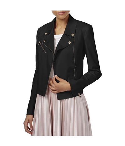 Rachel Roy Womens Asymmetrical Motorcycle Jacket