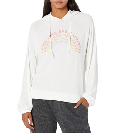 P.J. Salvage Womens Peace Love Hoodie Sweatshirt