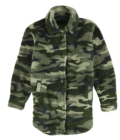 P.J. Salvage Womens Cozy Camouflage Jacket