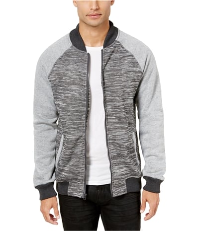 Ring Of Fire Mens Colorblock Knit Bomber Jacket