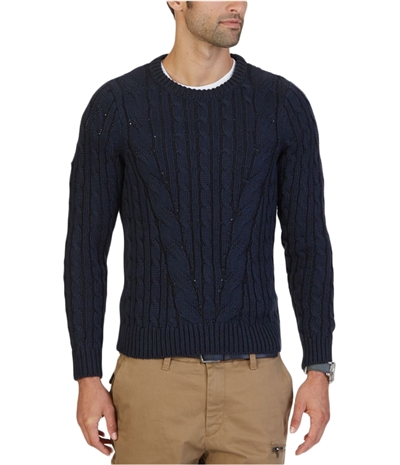 Nautica Mens Cable Knit Pullover Sweater, TW1