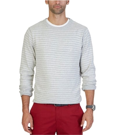 Nautica Mens Fine Striped Pullover Sweater