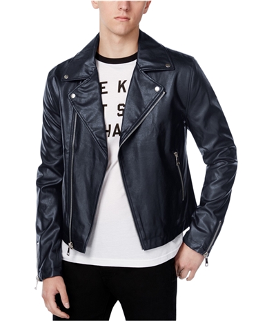 Wht Space Mens Casual Motorcycle Jacket