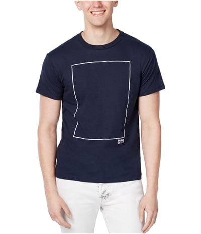 Wht Space Mens Square Graphic T-Shirt