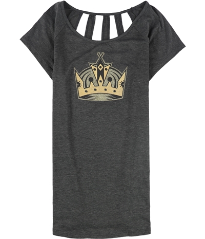 Tags Weekly Womens Glitter Crown La Kings Graphic T-Shirt