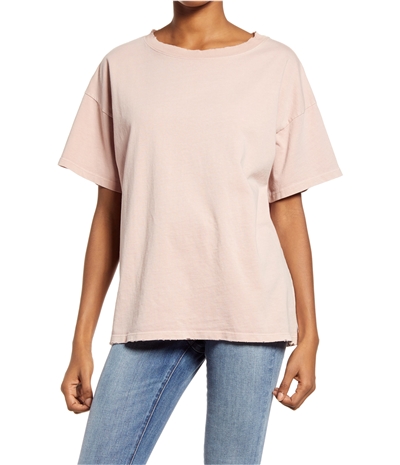 Treasure & Bond Womens Distressed Boyfriend Basic T-Shirt, TW1
