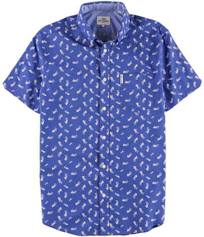 Ben Sherman Mens Floral Pocket Button Up Shirt