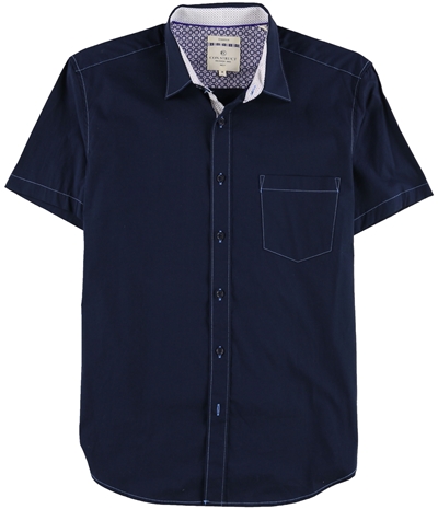 Con.Struct Mens Contrast Stretch Button Up Shirt