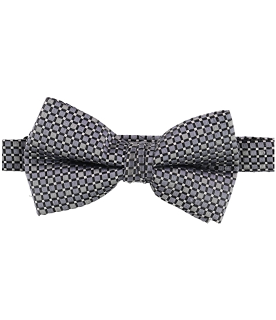 Tags Weekly Mens Textured Check Self-Tied Bow Tie