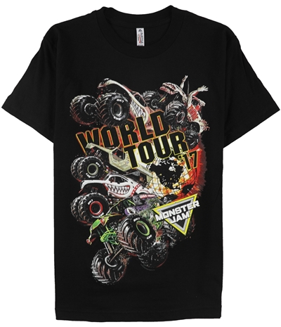 Monster Jam Mens World Tour Graphic T-Shirt