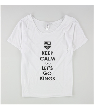 Rinky Womens Keep Calm And Let's Go Kings Graphic T-Shirt