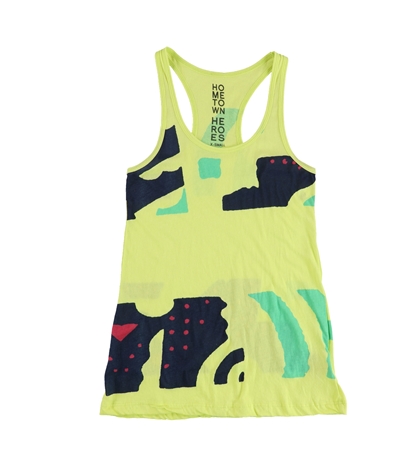 Hometown Heroes Womens Organic Shapes Racerback Tank Top