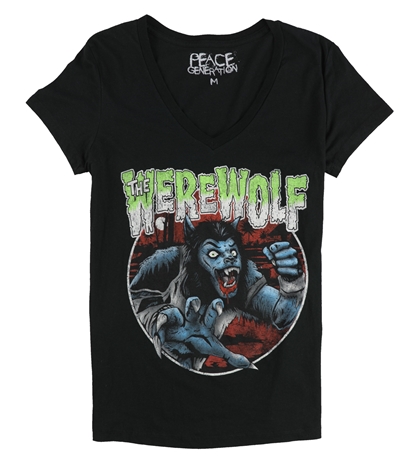 Peace Generation Womens The Werewolf Graphic T-Shirt