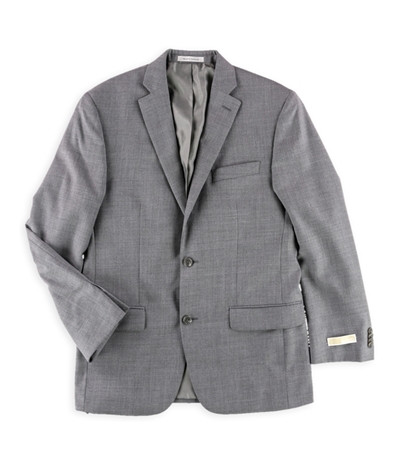 Michael Kors Mens Sharkskin Classic Fit Two Button Blazer Jacket