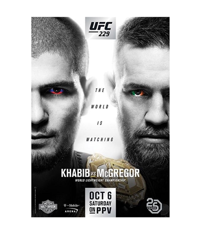Ufc Unisex 229 Oct 6 Saturday Official Poster