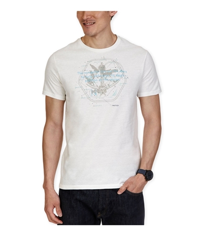 Nautica Mens Nautical Map Graphic T-Shirt