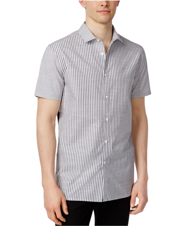 Vince Camuto Mens Striped Button Up Shirt