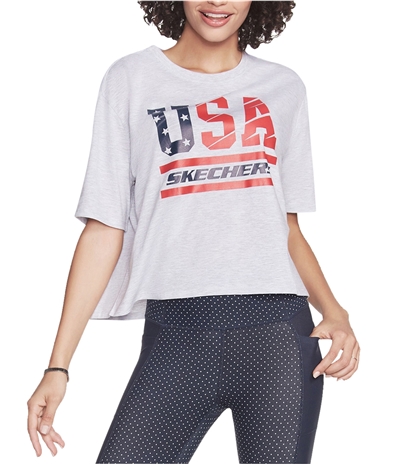Skechers Womens Usa Graphic T-Shirt