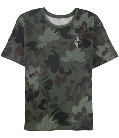 Skechers Womens Camo Floral Graphic T-Shirt